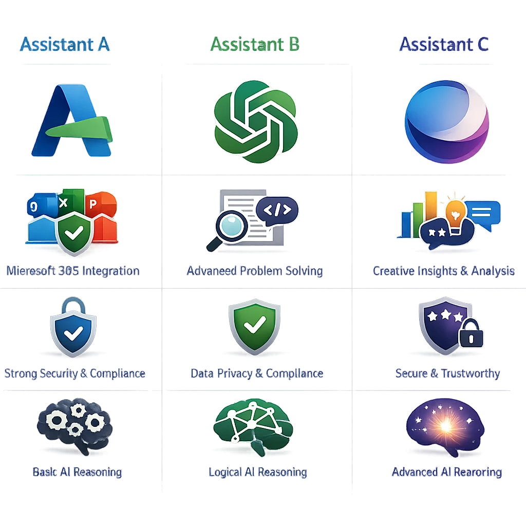 Copilot vs ChatGPT vs Gemini for Australian Businesses? 4 Mid Article - in security compliance section